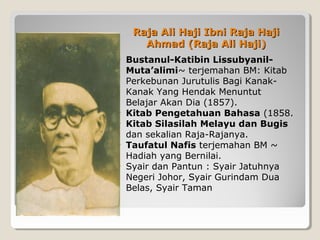Sejarah Bahasa, Kesusasteraan dan Kebudayaan Melayu