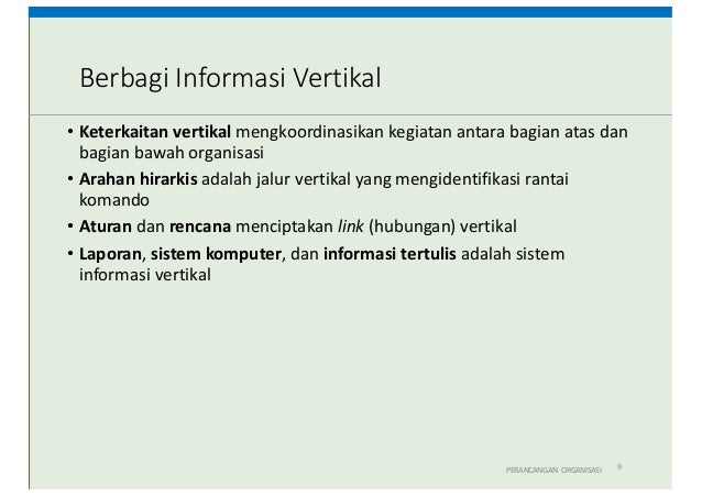 Desain Struktur Organisasi (Kuliah 2 OMPI)