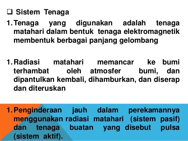 Materi Kuliah Penginderaan Jauh Dasar Konsep Dasar Remote Sensing