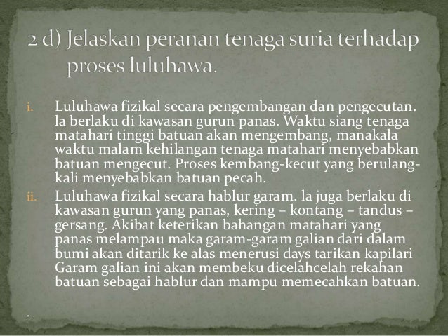 Kesan Bahangan Suria Terhadap Proses Fizikal Dalam Sistem Bumi