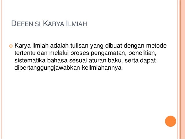 Teknik Penulisan Ilmiah Pengantar