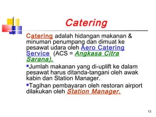 Caterease Pesawat Kuliah 3 airport dan bagian2 nya | PPT