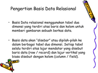 Kuliah 3 model data relasional | PPT