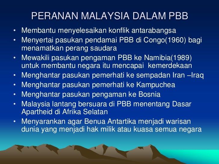 Malaysia pbb penglibatan dalam Blog Sejarah
