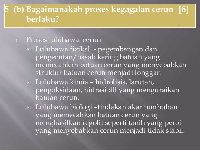 Kuliah 8 Proses Endogenik Luluhawa Hakisan Dan Gerakan Jisim