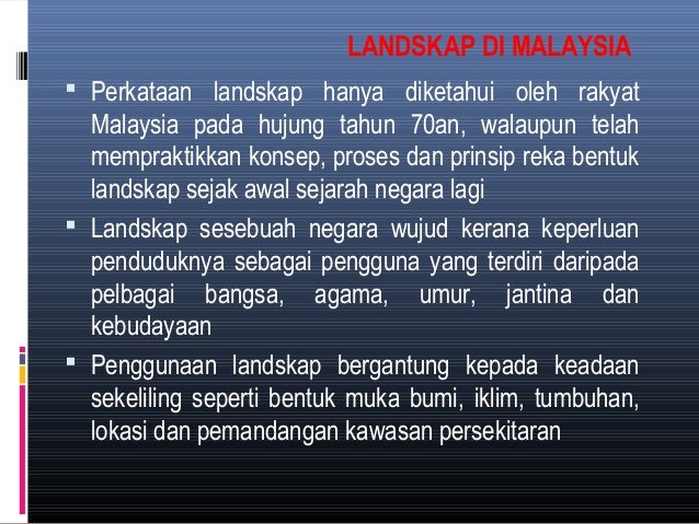 Pengenalan Hortikultur Dan Prinsip Landskap