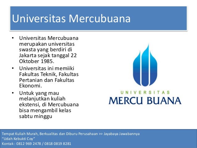 Kuliah ekstensi di jakarta jayabaya pilihan kampus terbaik