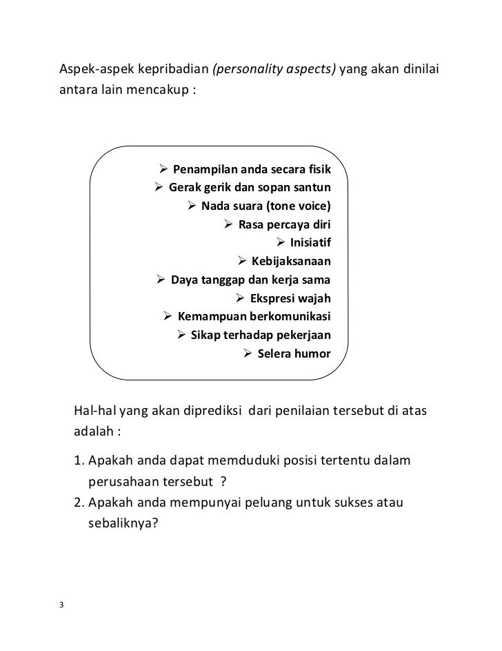 Kuliah Kombis Wawancara Kerja