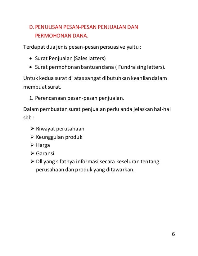 Kuliah komunikasi bisnis penulisan pesan2 persuasif