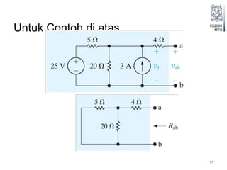 EL2093
MTHUntuk Contoh di atas
17
 