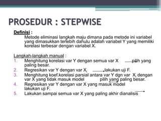 Kuliah pemilihan model_terbaik_m14_dan_15 | PPT