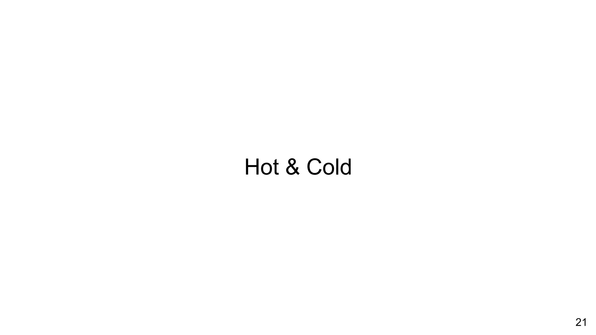 Hot & Cold
21
 