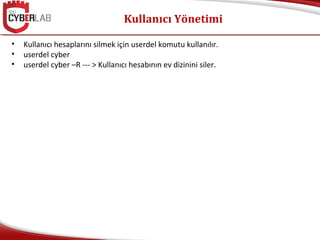 Linux 101 - Kullanıcı Yönetimi | PPT