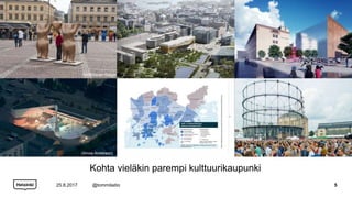 Kohta vieläkin parempi kulttuurikaupunki
25.8.2017 @tommilaitio 5
HKM/Istvan Bolgar
(Amos Anderson)
 