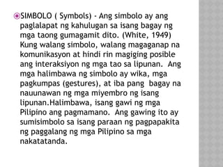 pagtalakay sa kultura aralin panlipunan. | PPTX