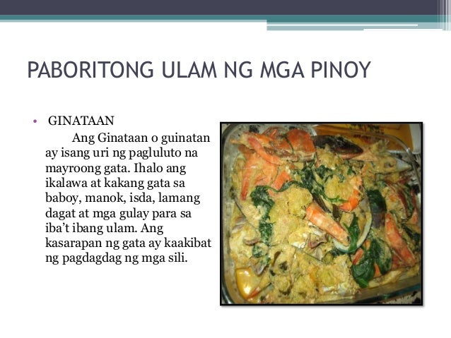 Isang Ulam Isang Pagkain