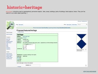 historic=heritage
heritage=* should be used on geographical, permanent objects : sites, areas, buildings, parts of buildings, ﬁxed sulpture, fresco. They can't be
used on a non static object (painting...)
 