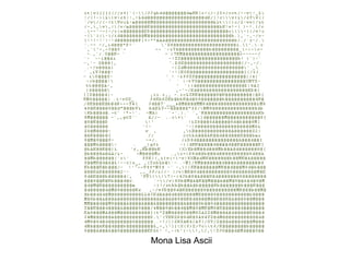 Mona Lisa Ascii 