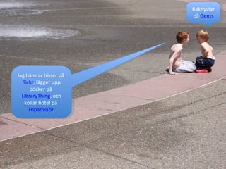 Jag hämtar bilder på  flickr , lägger upp böcker på  LibraryThing , och kollar hotel på  Tripadvisor  Rakhyvlar på  Gents 