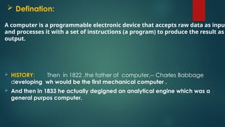 what is computer generation and types of computer generation | PPTX