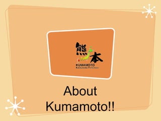 About Kumamoto!! 