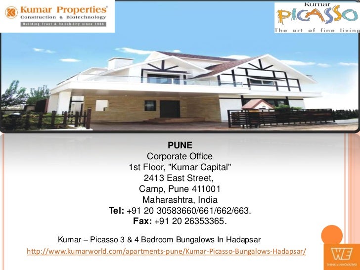 Kumar picasso Expansive & Welldesigned 3 BHK Bungalows in Hadapsar