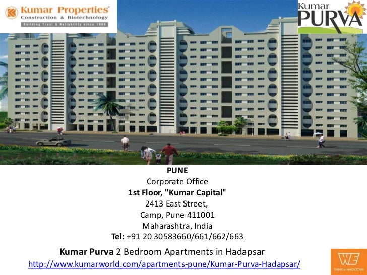 Kumar Purva 2 BHK flats in Hadapsar Befitting an Urbane Lifestyle