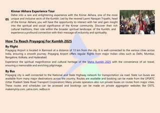 Maha Kumbh Mela Prayagraj 2025 Tour Packages | PDF