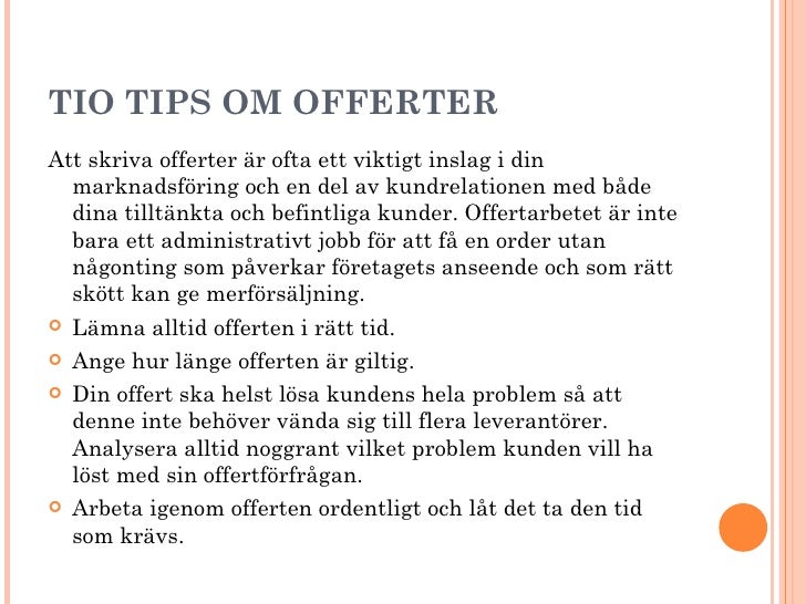 Kumlinge, offerter. kurs