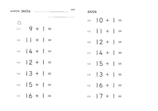 Kumon Matematika - 3A.pdf untuk latih kemampuan anak | PDF