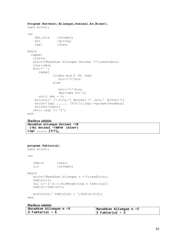 Aplikasi free pascal tewstest Aplikasi free pascal tewstest