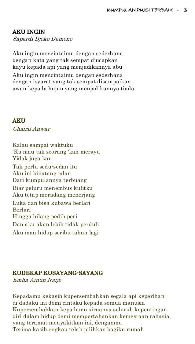 Kumpulan Puisi Terbaik