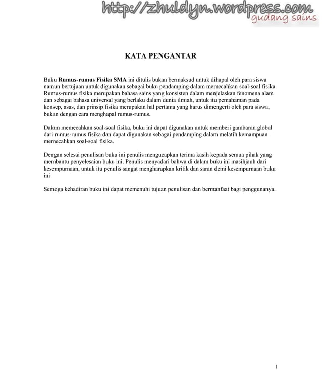 Kumpulan rumus-fisika