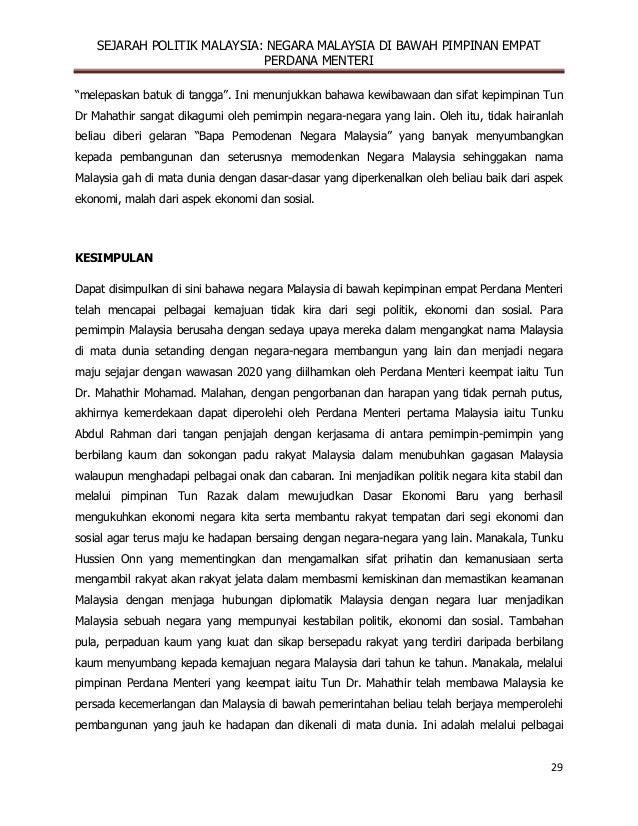 Empat Perdana Menteri Di Malaysia