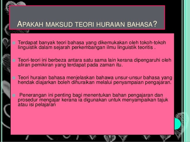 Kumpulan 2 Teori Huraian Bahasa