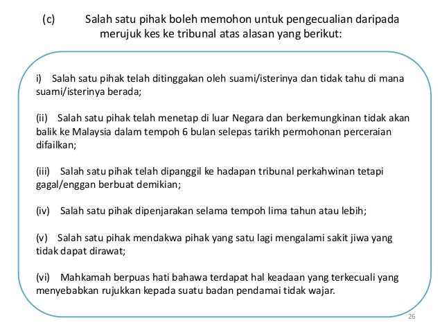 Isu Semasa Kaunseling Perceraian