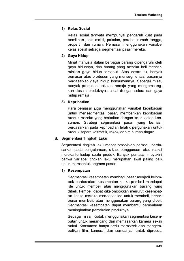 Kumpulan Artikel Terkait Tourism Marketing