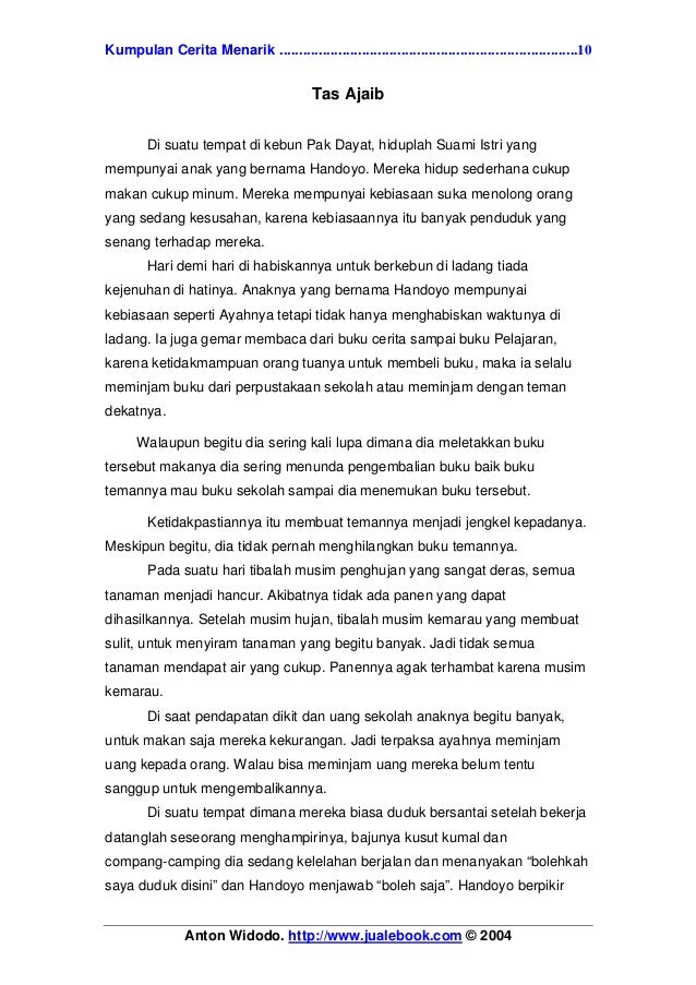Contoh cerpen yang bagus
