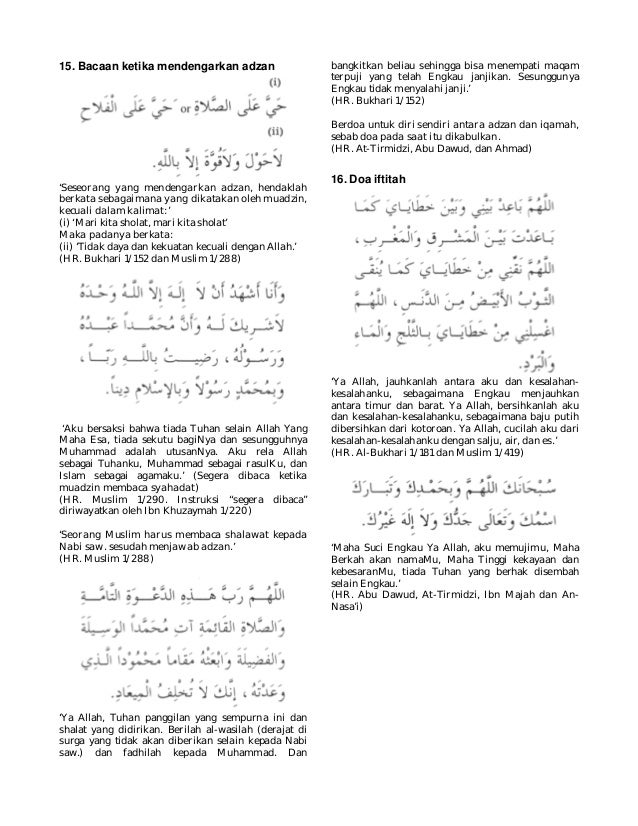 Kumpulan Doa Dalam Al Quran Dan Sunnah