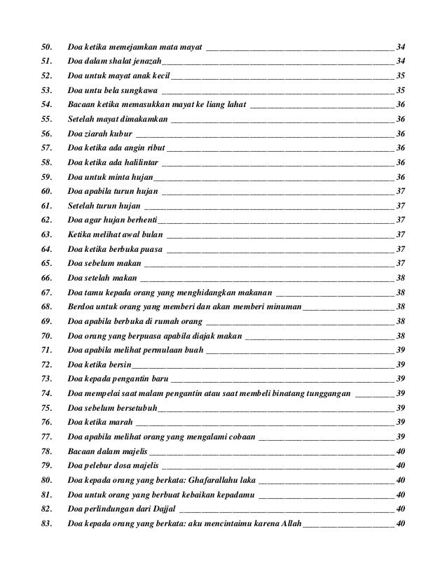 Kumpulan doa dalam al quran dan sunnah