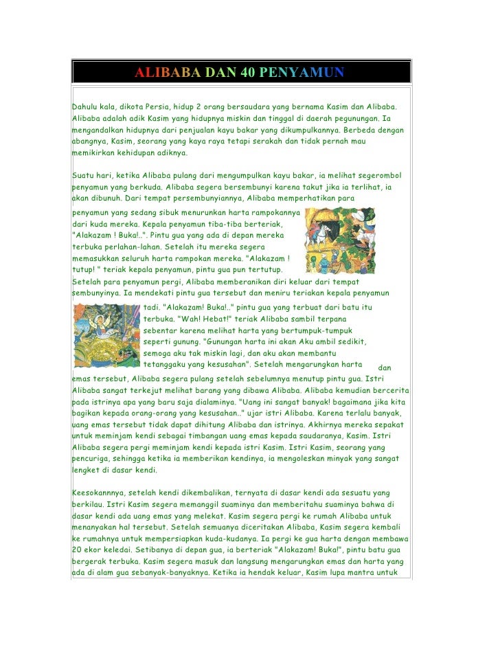 Dongeng Anak Kecil Bahasa Inggris Kundang Bergambar - Dongeng Sebelum Tidur