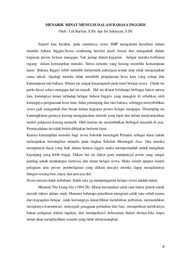 Kumpulan Karya Ilmiah Populer Mgmp Bahasa Ingggris Kubu Raya 2012 Pdf
