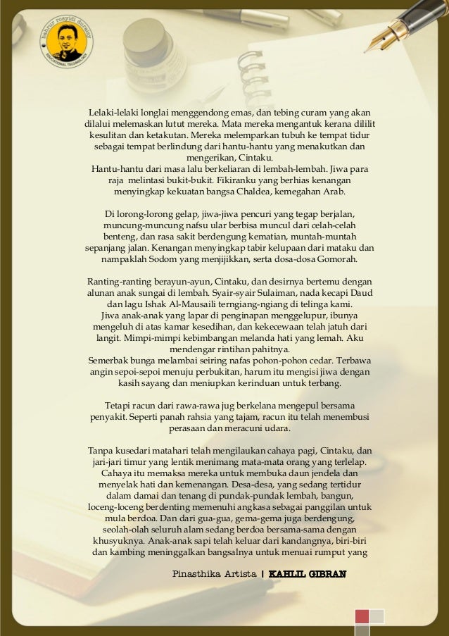 Kumpulan karya kahlil gibran