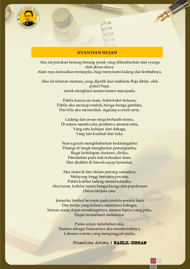 Kumpulan karya kahlil gibran