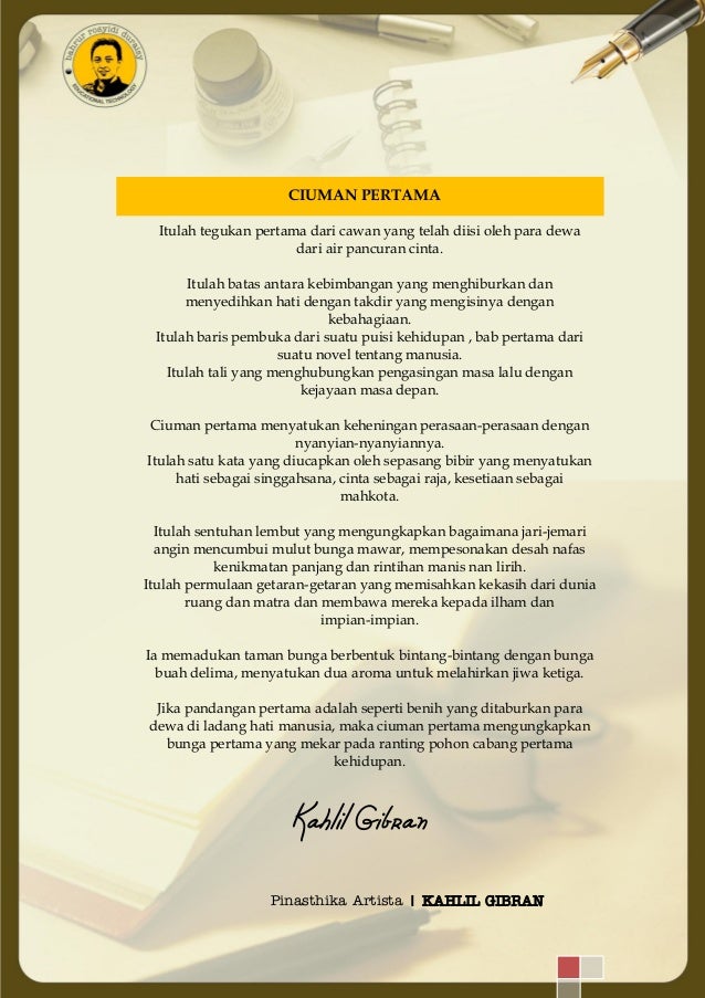 Kumpulan karya kahlil gibran