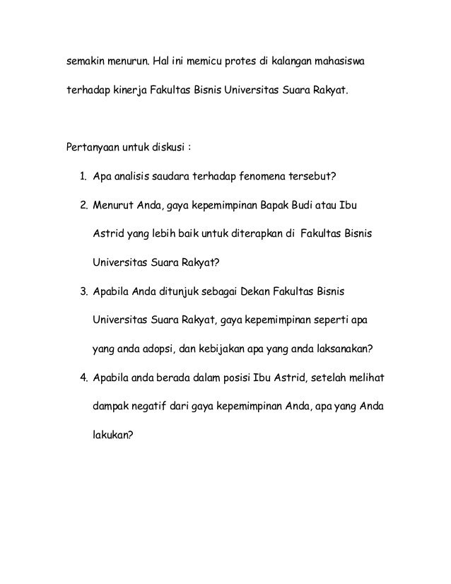 Kumpulan Kasus Human Resources Management By Daniel Doni Sundjojo