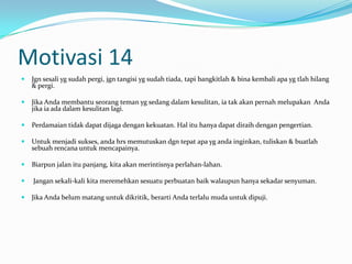 Kumpulan kata kata motivasi