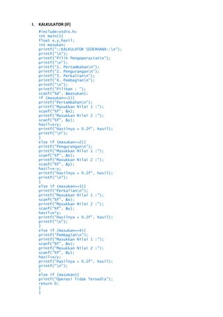 Kumpulan Kode C & C++ | PDF