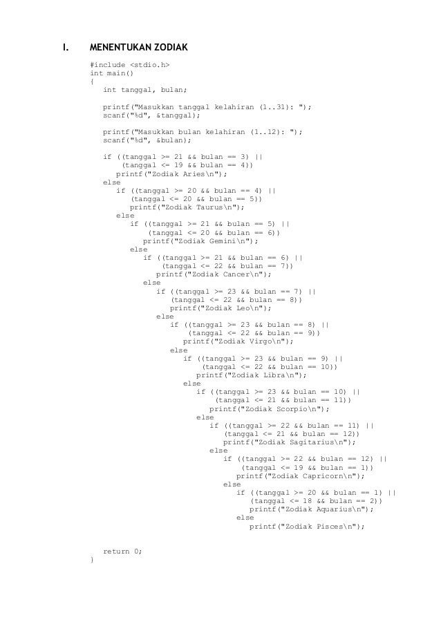 Kumpulan Kode C & C++