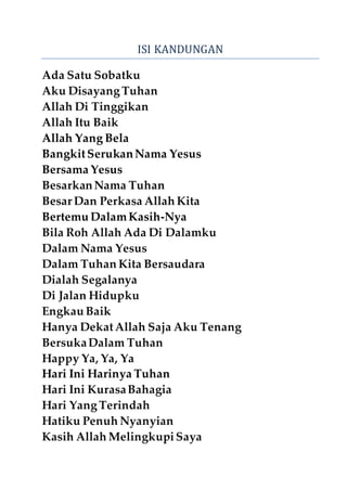 Kumpulan lagu rohani gereja